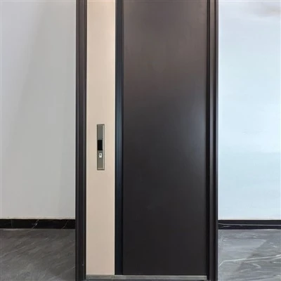 モダンなスチール製玄関ドア